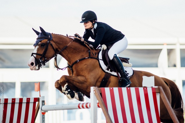Zoe Conter competing at Knokke Hippique 2016 Photo by : Wilhelm Westergren